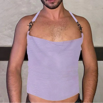 AIDASE  -  Men Tank Tops Mesh Transparent Solid Color Sexy Sleeveless Male Vests Summer Streetwear 2025 Fashion Men Clothing S-3XL aidase-shop